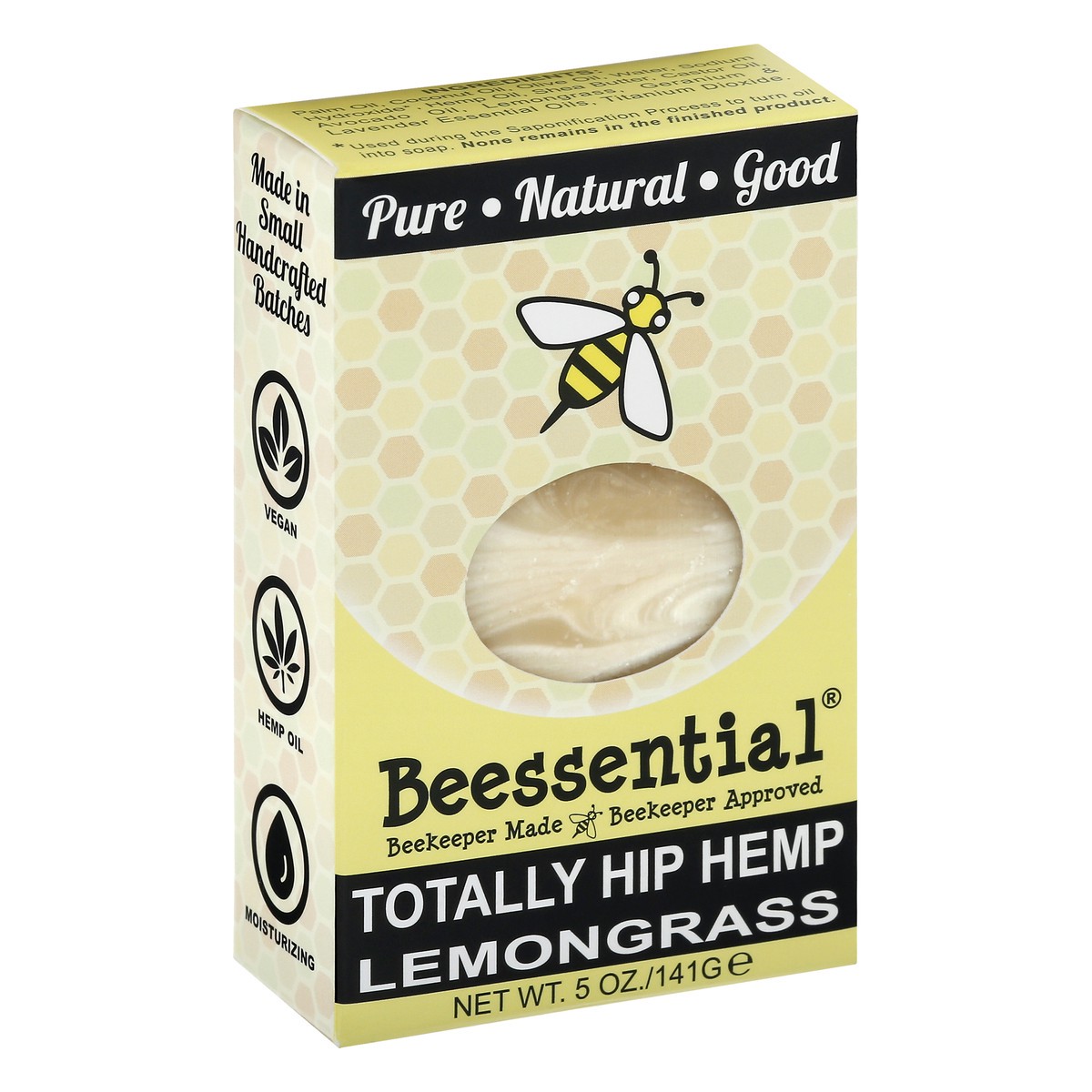 slide 3 of 12, Beessential Totally Hip Hemp Lemongrass Natural Soap 5 oz, 5 oz