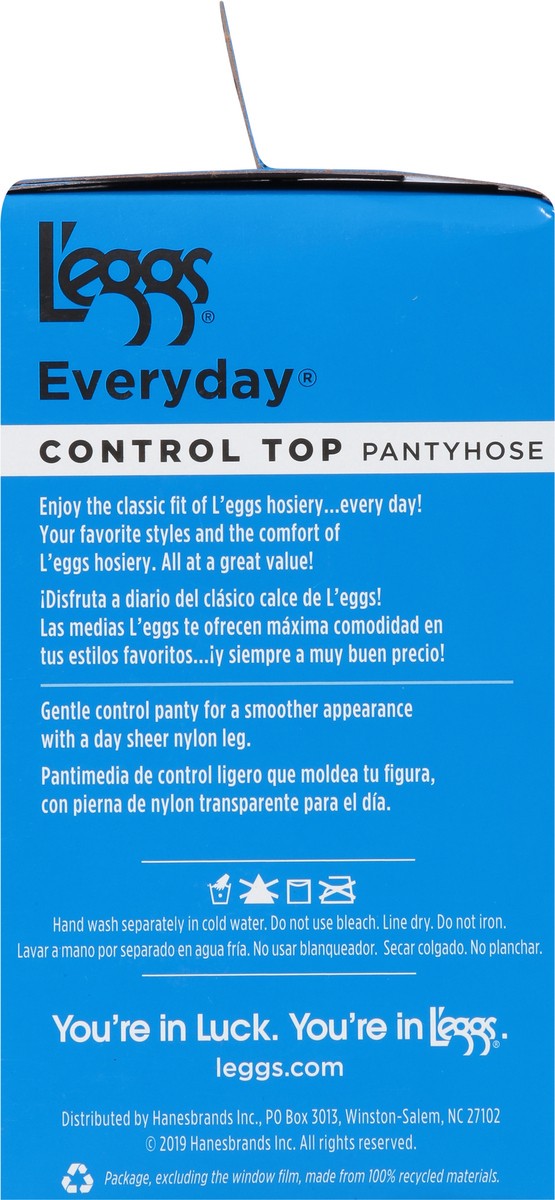 slide 7 of 9, L'eggs Everyday Extra Value B Suntan Control Top Pantyhose 3 ea, 3 ct