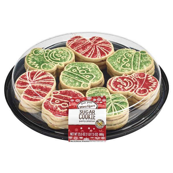 Meijer Sugar Cookie Party Platter 23.5 oz Shipt