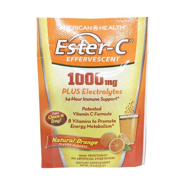 slide 1 of 1, American Health Ester-C Orange Packet, 1000 mg