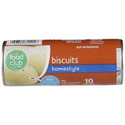 Food Club Ten Count Homestyle Biscuits - 7.5 oz
