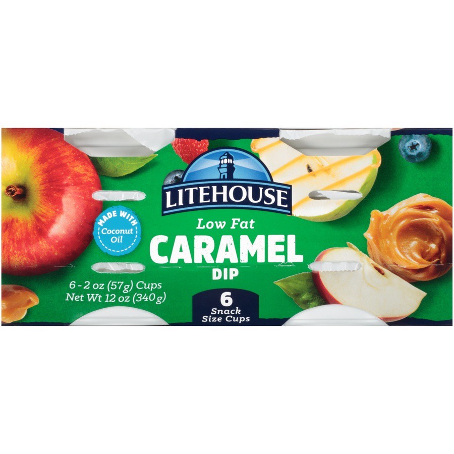 slide 1 of 6, Litehouse Low Fat Caramel Dip 6-2 oz. Cups, 12 oz