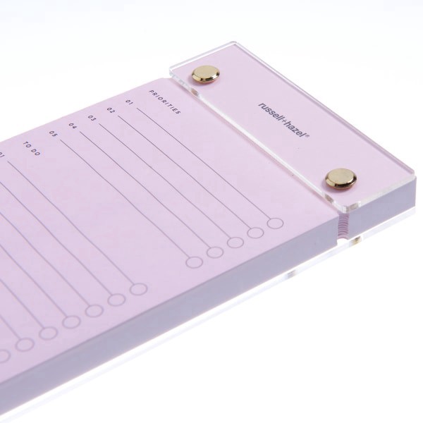 slide 5 of 5, Russell & Hazel Acrylic Drafter Notepad, 4"" X 8-1/2"", Blush, 1 ct