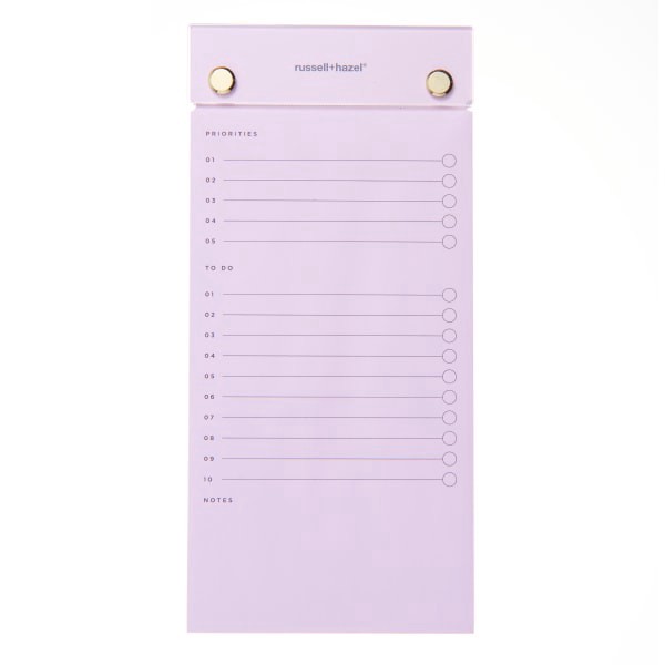 slide 1 of 5, Russell & Hazel Acrylic Drafter Notepad, 4"" X 8-1/2"", Blush, 1 ct