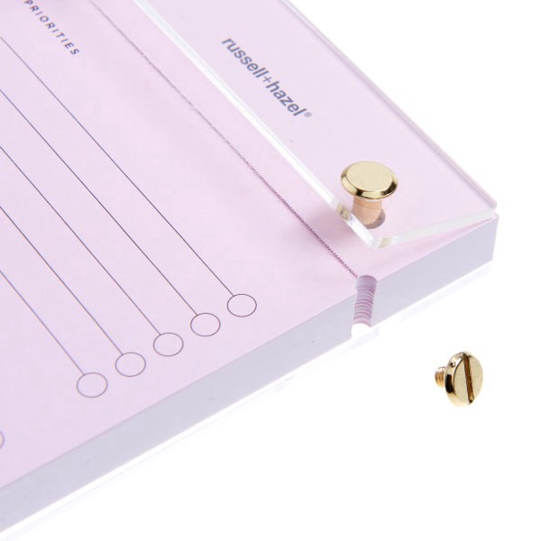 slide 4 of 5, Russell & Hazel Acrylic Drafter Notepad, 4"" X 8-1/2"", Blush, 1 ct