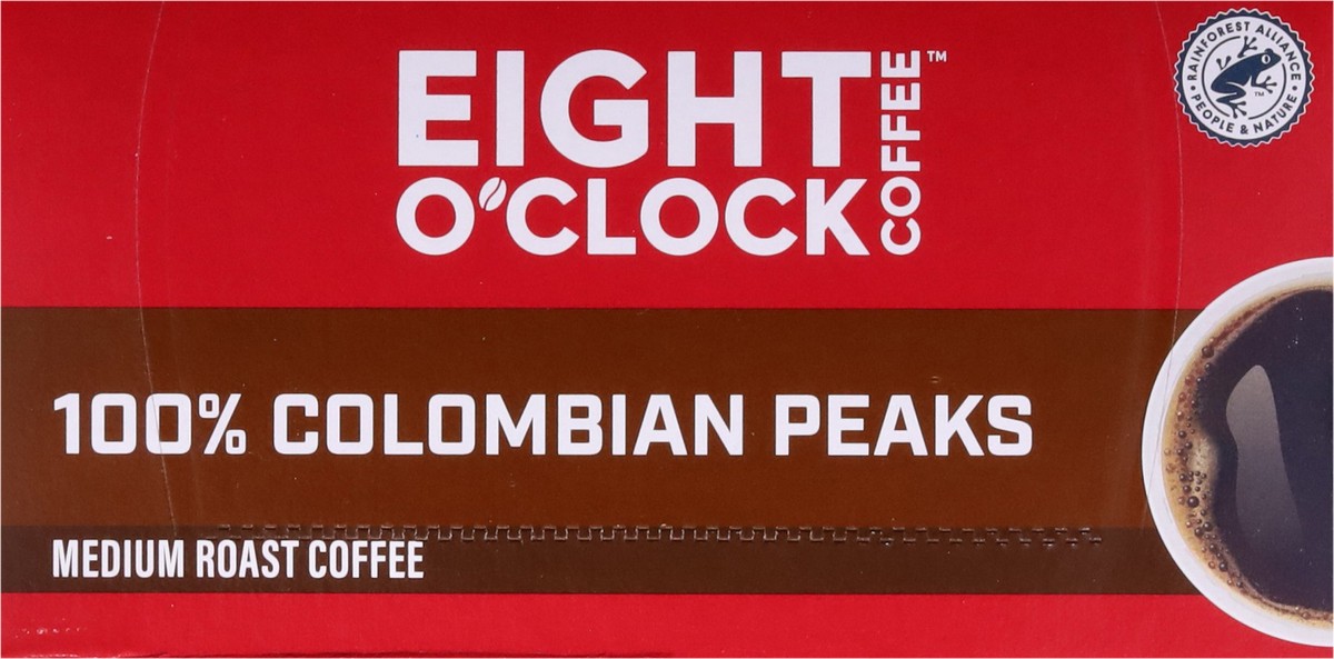 slide 9 of 9, Eight O'Clock Coffee Colombian Peaks, Keurig Single Serve K-Cup Pods, Medium Roast, 32 Count, 32 ct