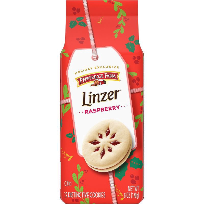 slide 1 of 5, Pepperidge Farm Linzer Raspberry Cookies, 6-oz. Bag, 6 oz