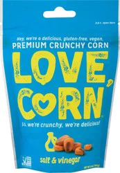 Love Corn Crunchy Premium Salt & Vinegar Corn 1.6 oz