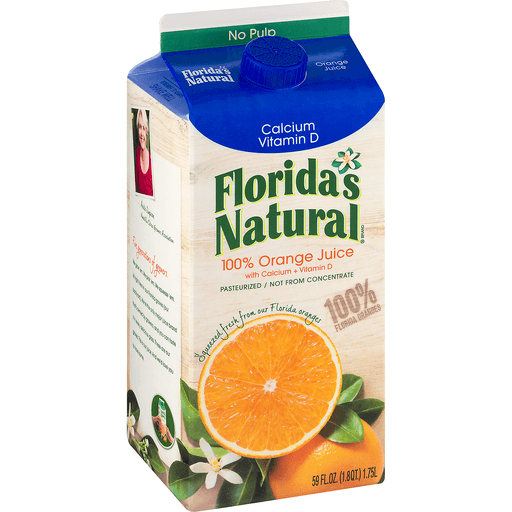 Florida's Natural Premium Calcium & Vitamin D No Pulp Orange Juice 59 ...