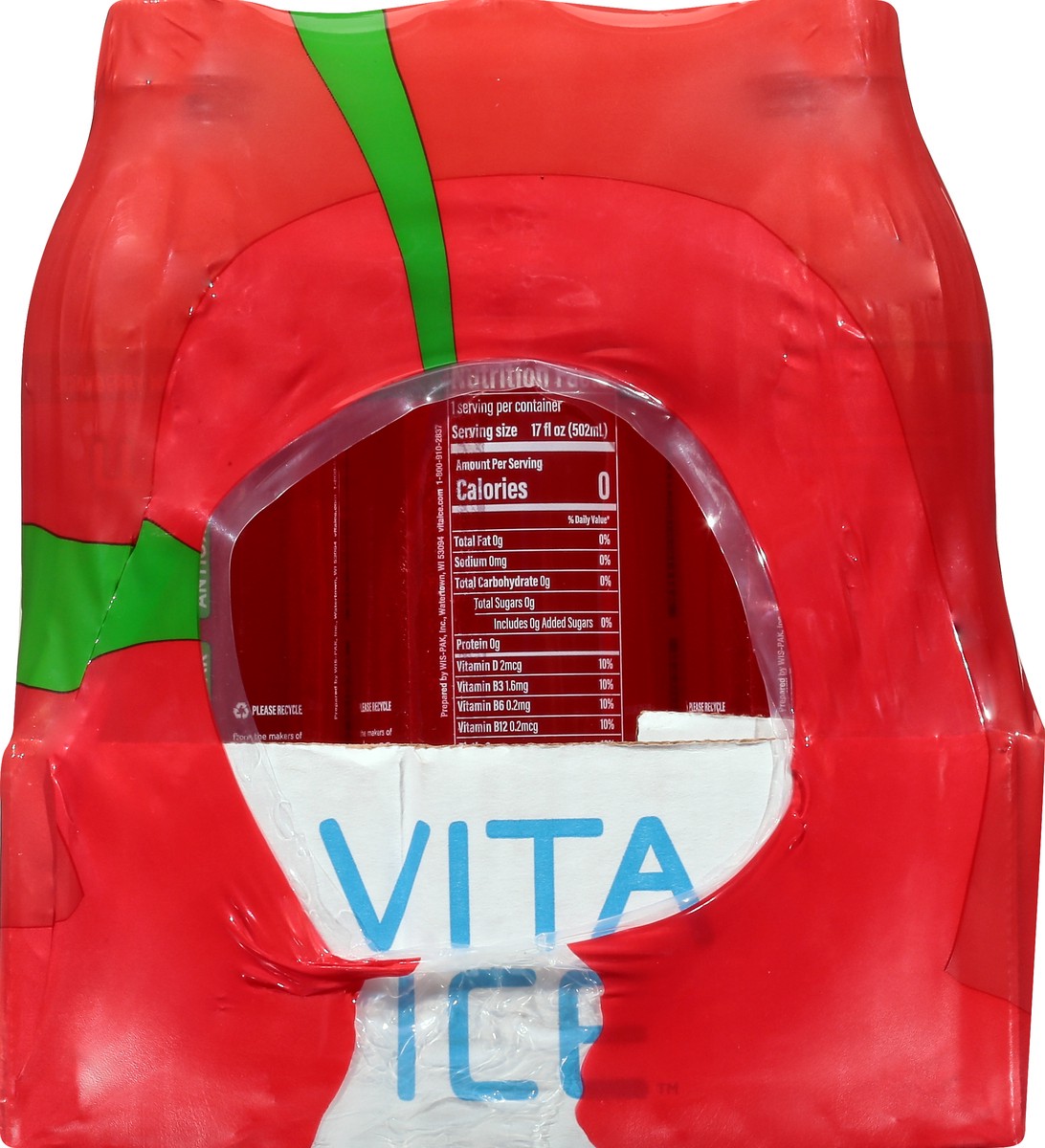 slide 5 of 10, Vita Ice Zero Sugar Strawberry Watermelon Sparkling Water - 12 ct, 12 ct