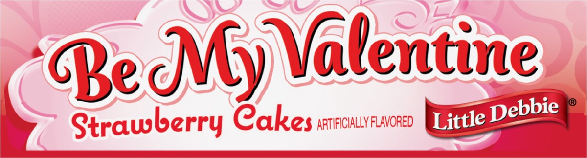 slide 7 of 7, Little Debbie Snack Cakes, Little Debbie Family Pack Valentine Cakes (strawberry), 11.09 oz