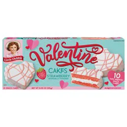 Snack Cakes, Little Debbie Family Pack Valentine Cakes (strawberry)