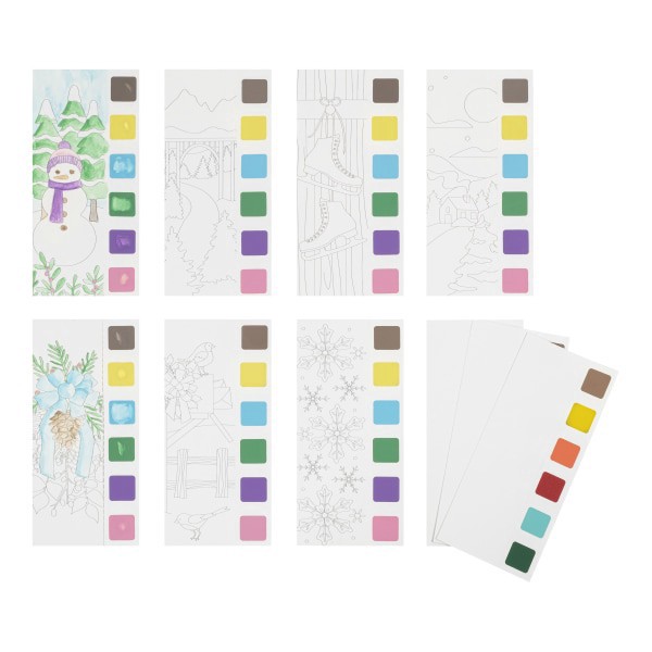 slide 7 of 8, Brea Reese Packable Painting Bookmark Kit, Winter, Kit Of 13 Pieces, 1 ct