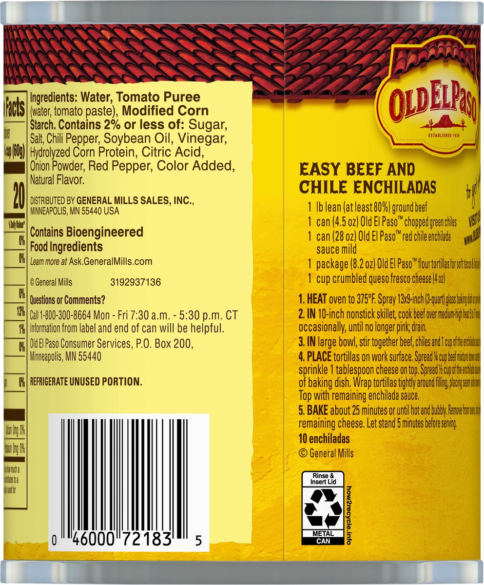 slide 6 of 9, Old El Paso Mild Red Enchilada Sauce, Value Size, 1 ct., 28 oz., 28 oz