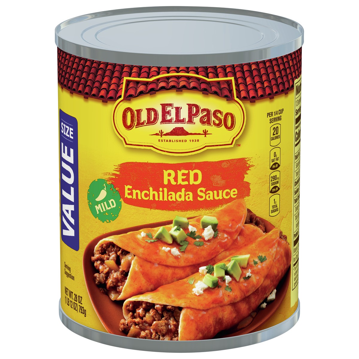 slide 1 of 9, Old El Paso Mild Red Enchilada Sauce, Value Size, 1 ct., 28 oz., 28 oz