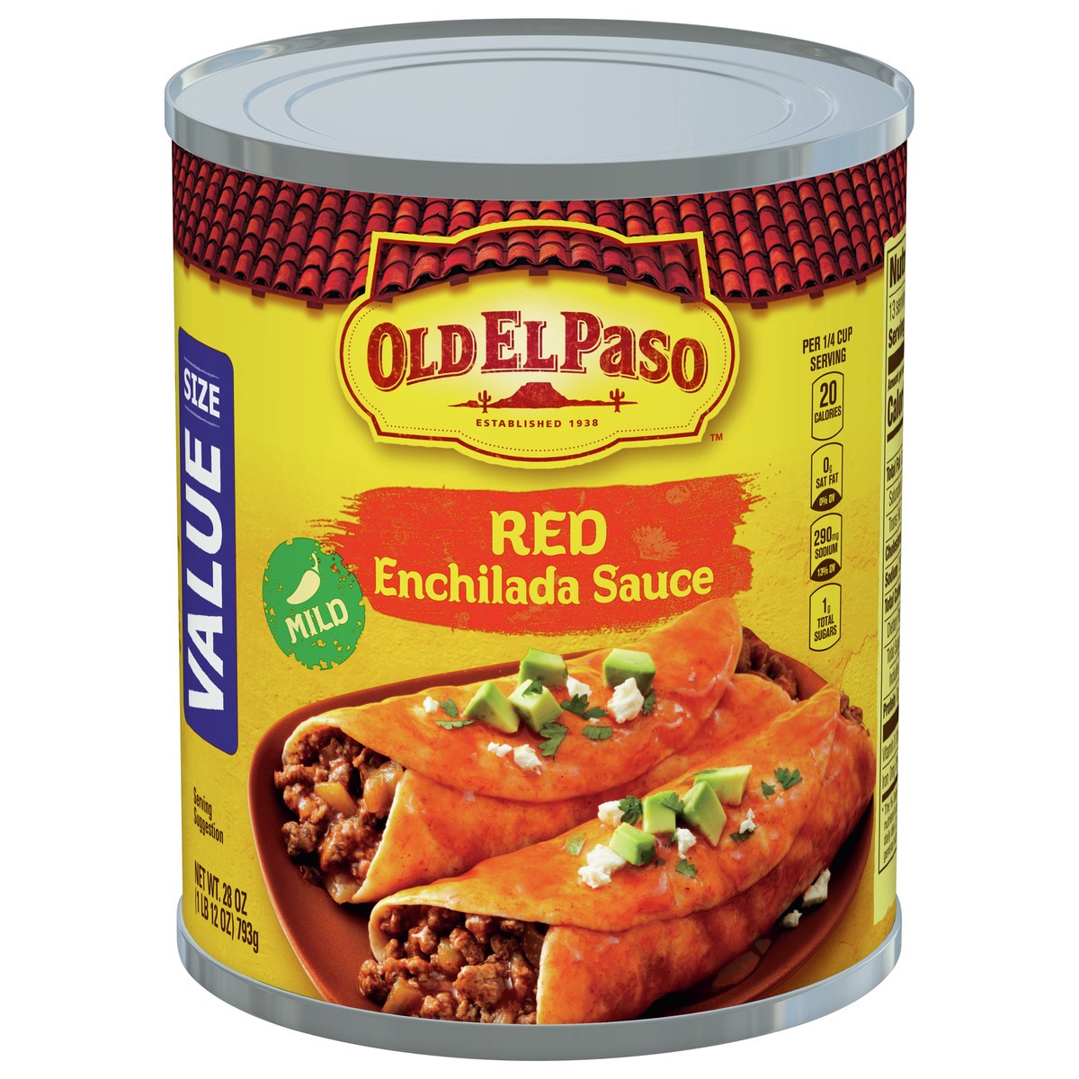 slide 1 of 9, Old El Paso Mild Red Enchilada Sauce, Value Size, 1 ct., 28 oz., 28 oz