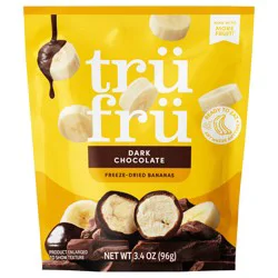Tru Fru Freeze-Dried Dark Chocolate Bananas 3.4 oz