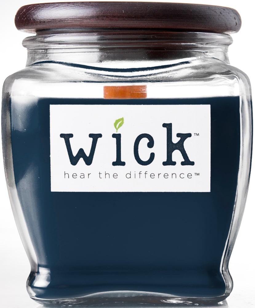 slide 1 of 1, Wick Moonlit Oak Candle - Blue, 15 oz