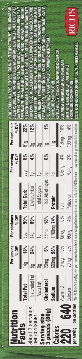 slide 15 of 16, Farm Rich Jalapeno Peppers Snack Size 8 oz, 8 oz