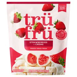 Tru Fru Freeze Dried Strawberries & Crème, 3.4 oz