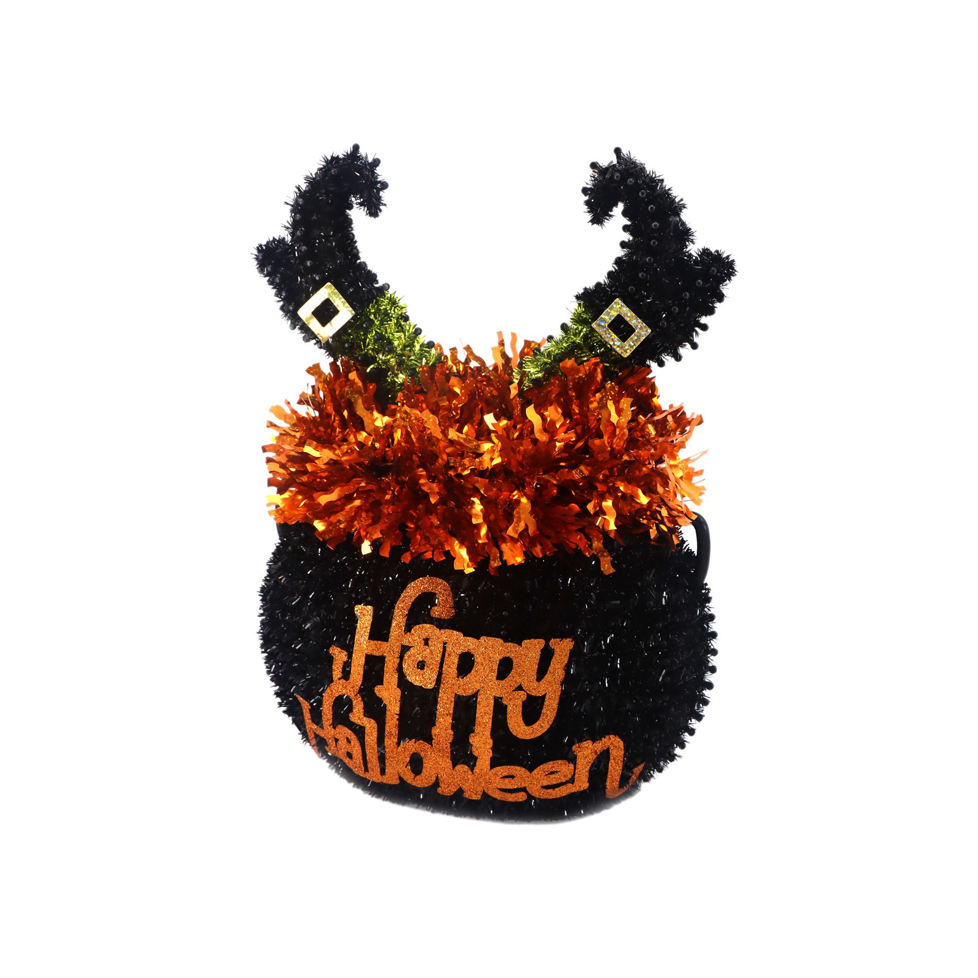 slide 2 of 3, 13.5" Witch Legs In Cauldron By Ashland, 13.5 in