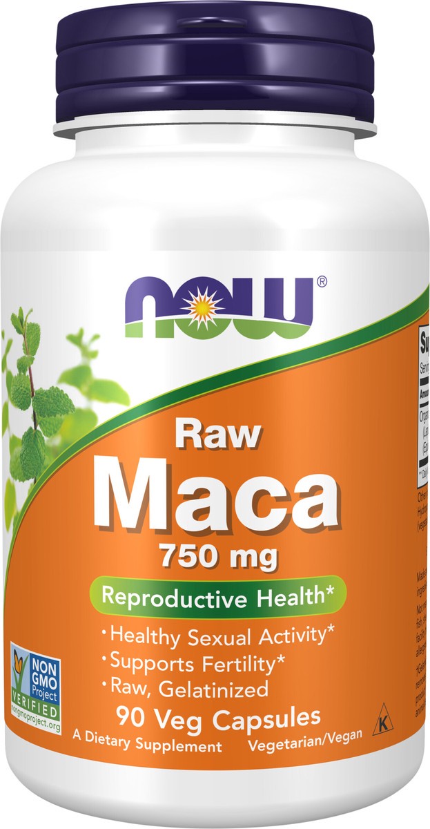 slide 2 of 2, Now Naturals Maca, 90 ct