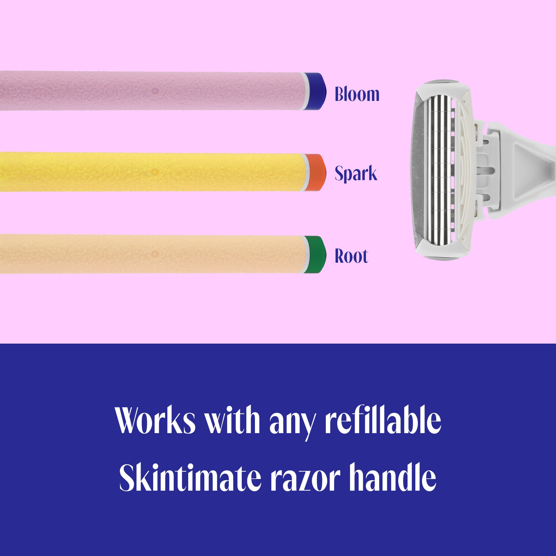 slide 4 of 6, Skintimate 4 Blades Cartridge Refills 4 ea, 4 ct