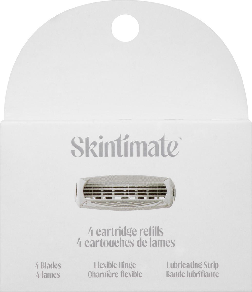 slide 1 of 6, Skintimate 4 Blades Cartridge Refills 4 ea, 4 ct