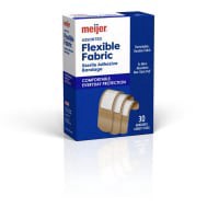 slide 4 of 21, Meijer Flexible Fabric Adhesive Bandages, 30 ct