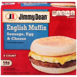 Jimmy Dean Sausage, Egg & Cheese English Muffin Sandwiches
