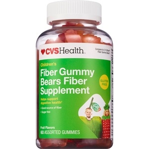 slide 1 of 1, CVS Health Children's Fiber Gummy Bears Fiber Supplement, 60 ct