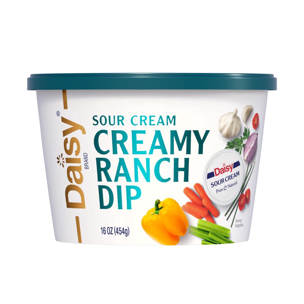 slide 3 of 3, Daisy Dip, Creamy Ranch, Sour Cream, 16 oz