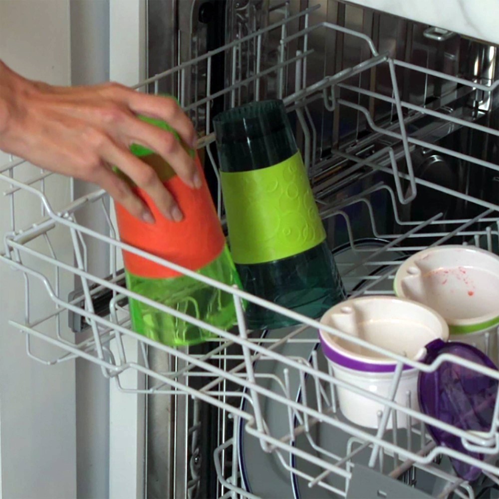 slide 2 of 12, Snackeez 2-in-1 Snack & 24oz Drink Cup Pink/Purple, 24 oz