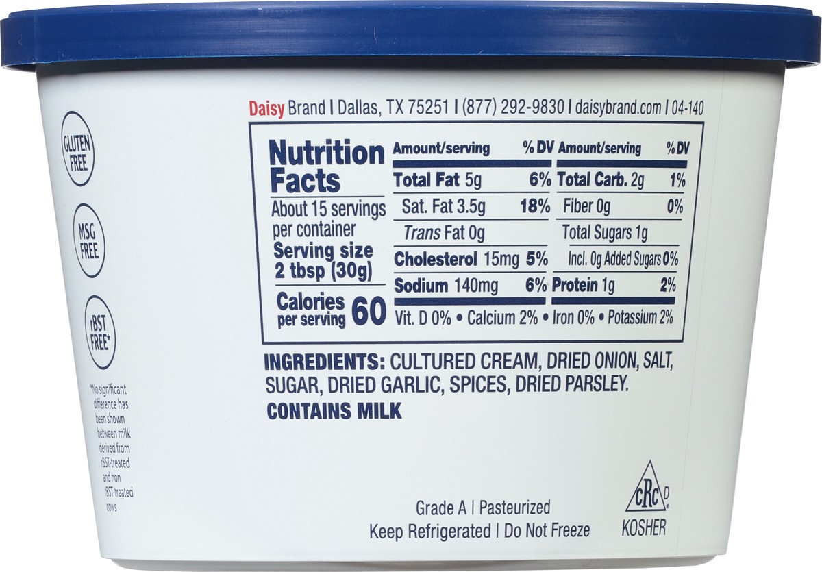 slide 2 of 11, Daisy Dip, French Onion, Sour Cream, 16 oz