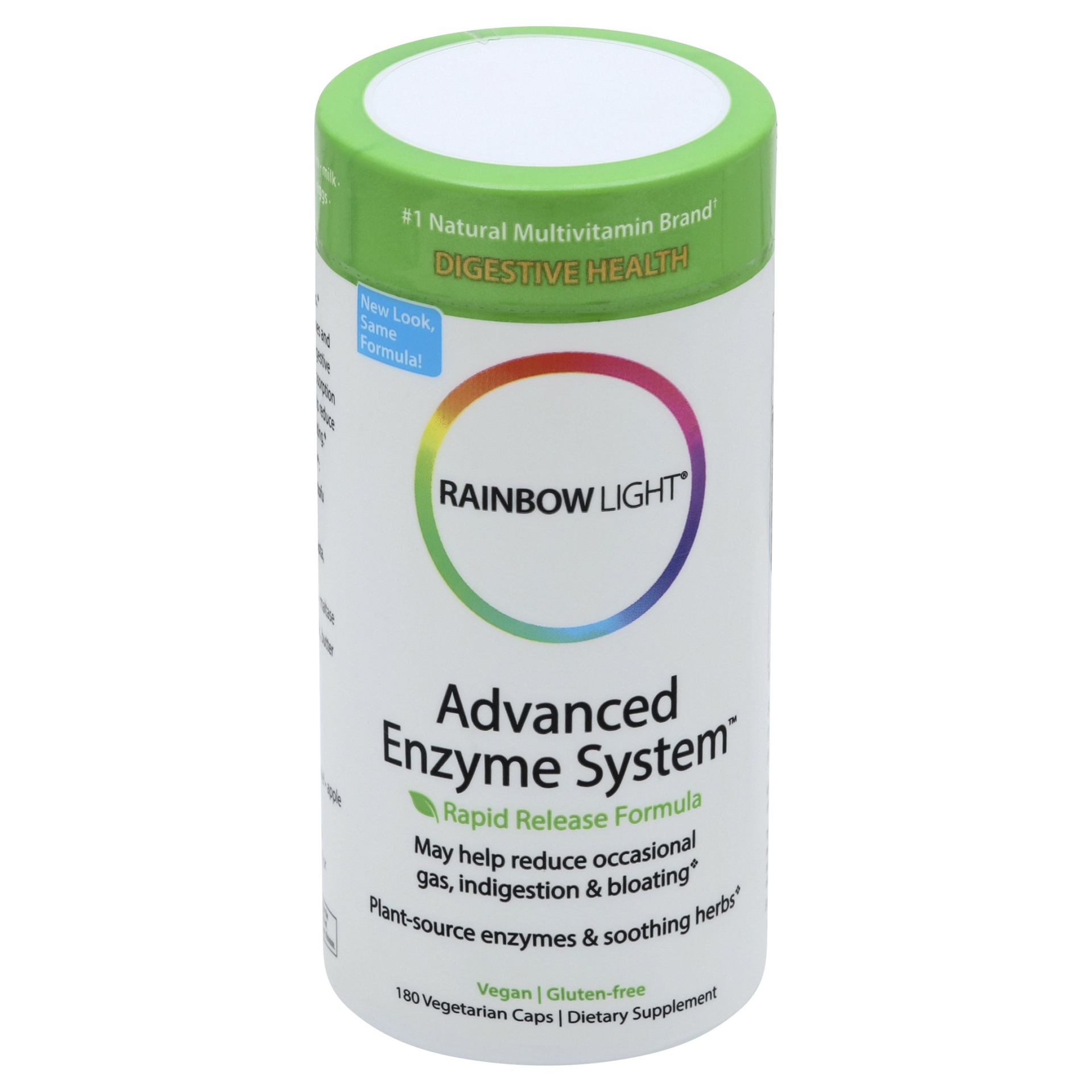 slide 1 of 1, Rainbow Light Advanced Enzyme System, 180 ct