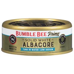Bumble Bee Prime Fillet Tuna Albacore Solid White Very Low Sodium in Water