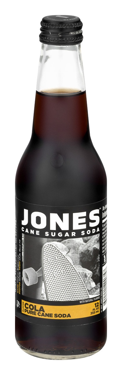 slide 1 of 1, Jones Cane Sugar Soda Cola, 12 fl oz