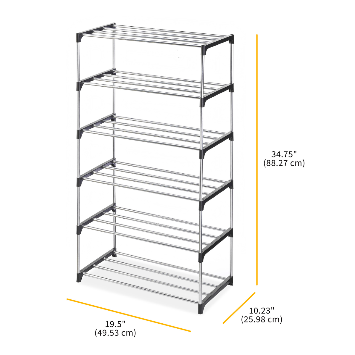 slide 2 of 2, Whitmor 6-Tier Shoe Shelves, 1 ct