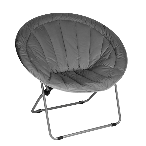 slide 1 of 4, Brenton Studio Papasan Plush Chair, Gray, 1 ct