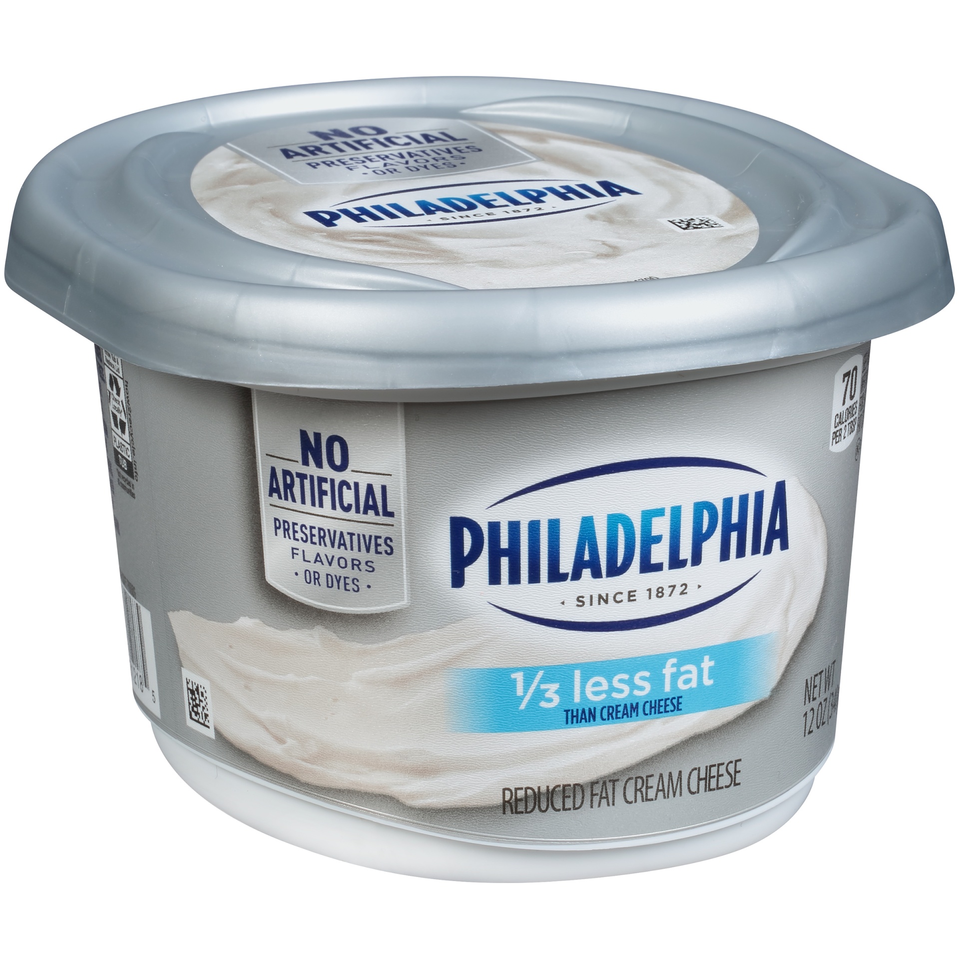 Philadelphia Reduced Fat Cream Cheese Spread With 1/3 Less Fat 12 Oz ...