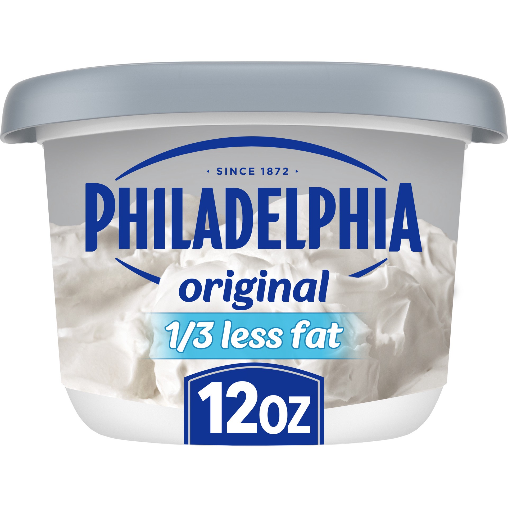 slide 1 of 5, Philadelphia Reduced Fat Cream Cheese with 1/3 Less Fat than Cream Cheese, 12 oz Tub, 12 oz