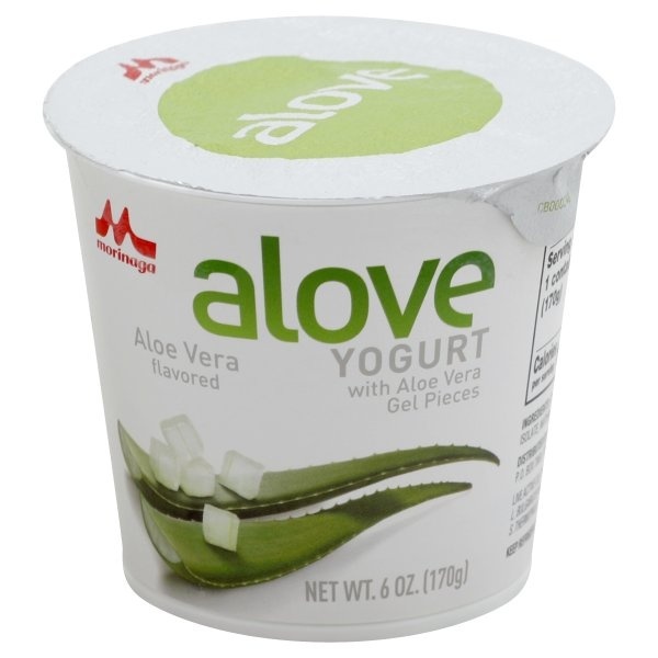 slide 1 of 6, Morinaga Alove Aloe Vera Flavored Yogurt, 6 oz