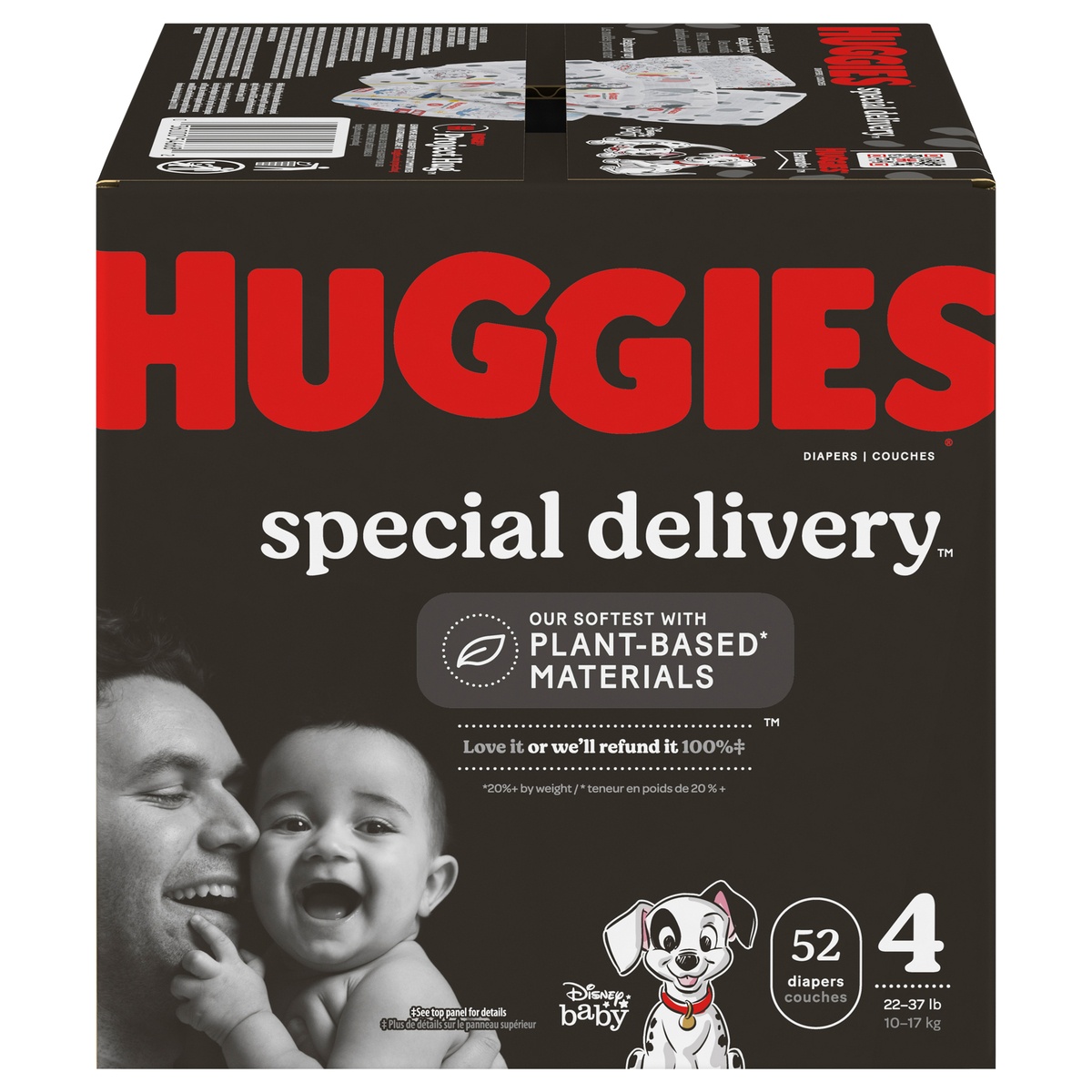 slide 1 of 1, Huggies Special Delivery Fragrance Free Baby Diapers, Size 4, 52 ct