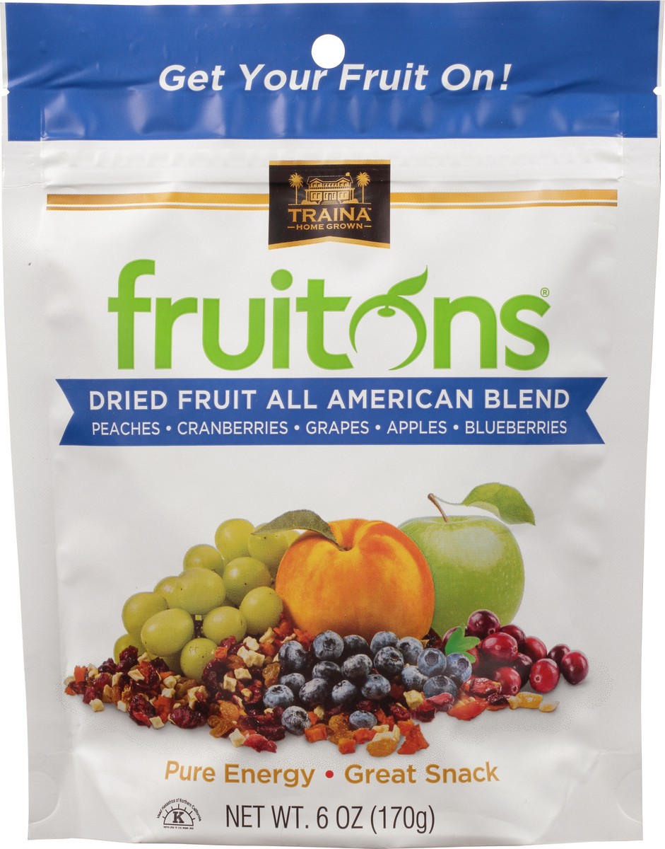 slide 7 of 14, Traina Fruitons All American Blend Dried Fruit 6 oz, 6 oz