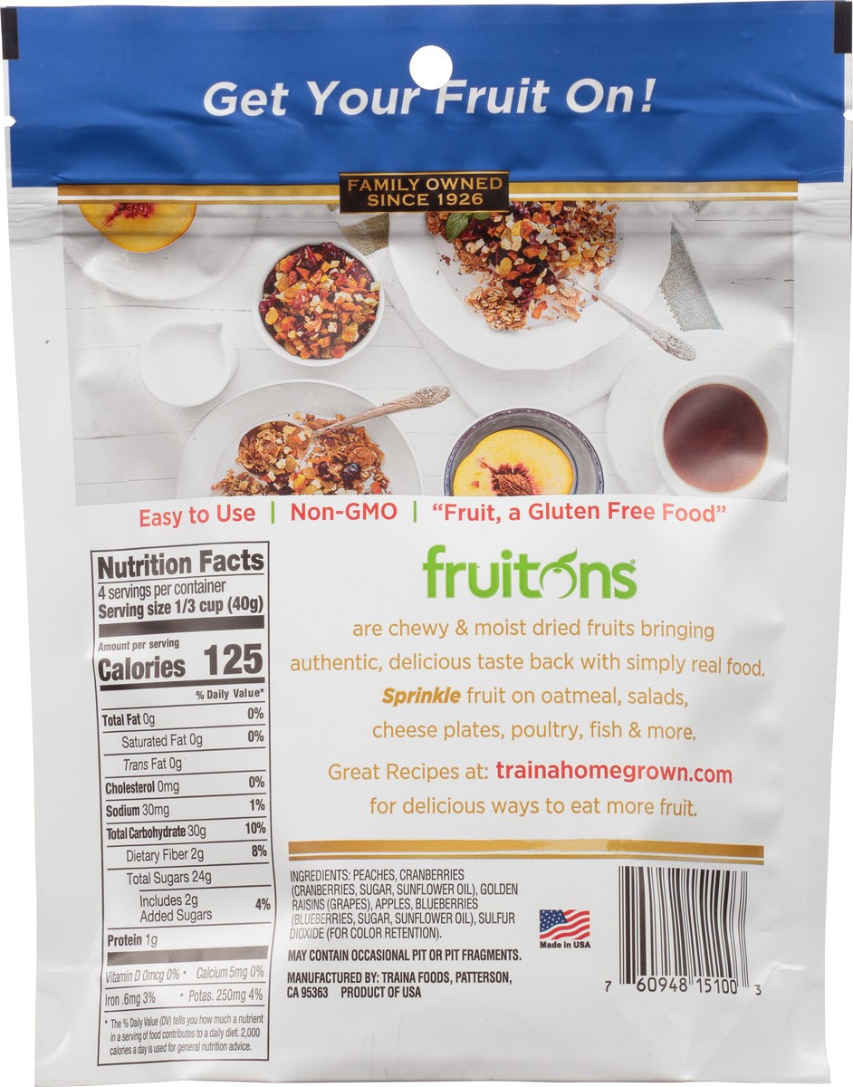 slide 13 of 14, Traina Fruitons All American Blend Dried Fruit 6 oz, 6 oz