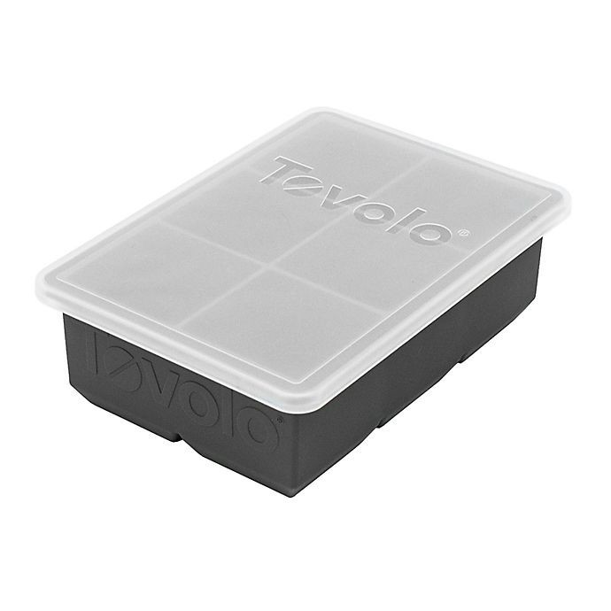 slide 2 of 5, Tovolo King Cube Ice Tray with Lid - Charcoal, 1 ct