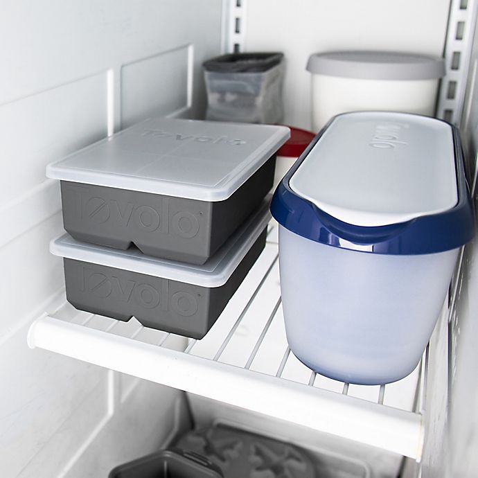 slide 4 of 5, Tovolo King Cube Ice Tray with Lid - Charcoal, 1 ct