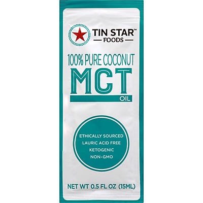 slide 1 of 1, Tin Star Foods 100% Pure Coconut MCT Oil, 0.5 oz