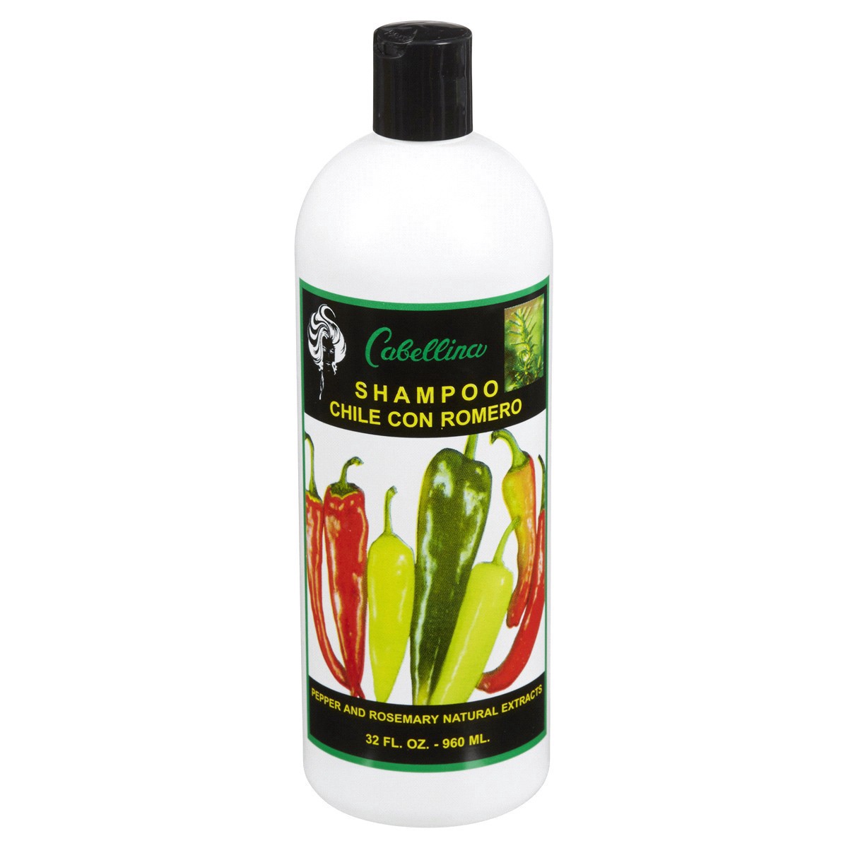 slide 1 of 5, Cabellina Pepper And Rosemary Natural Extract Shampoo, 32 oz