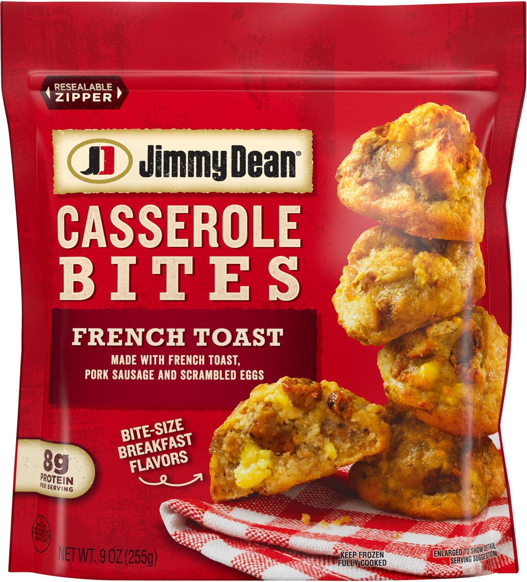 slide 4 of 5, Jimmy Dean French Toast Sausage & Egg Casserole Bites, 255.15 g